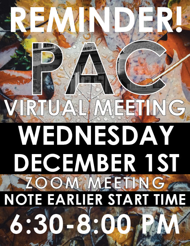 December PAC Meeting